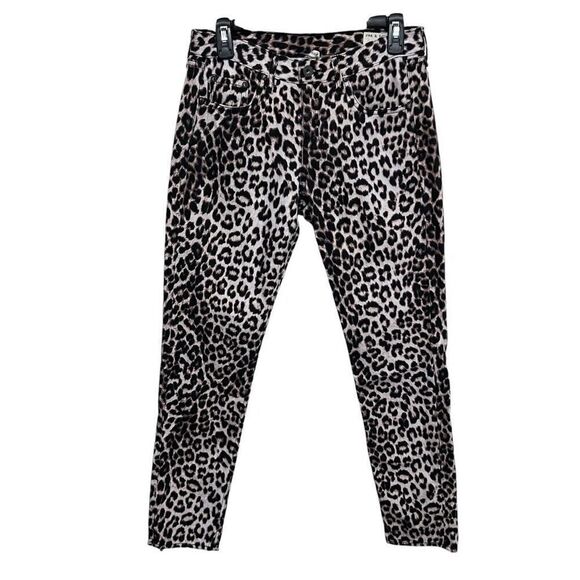 Rag and Bone snow leopard boyfriend jeans size 26 - Picture 1 of 10